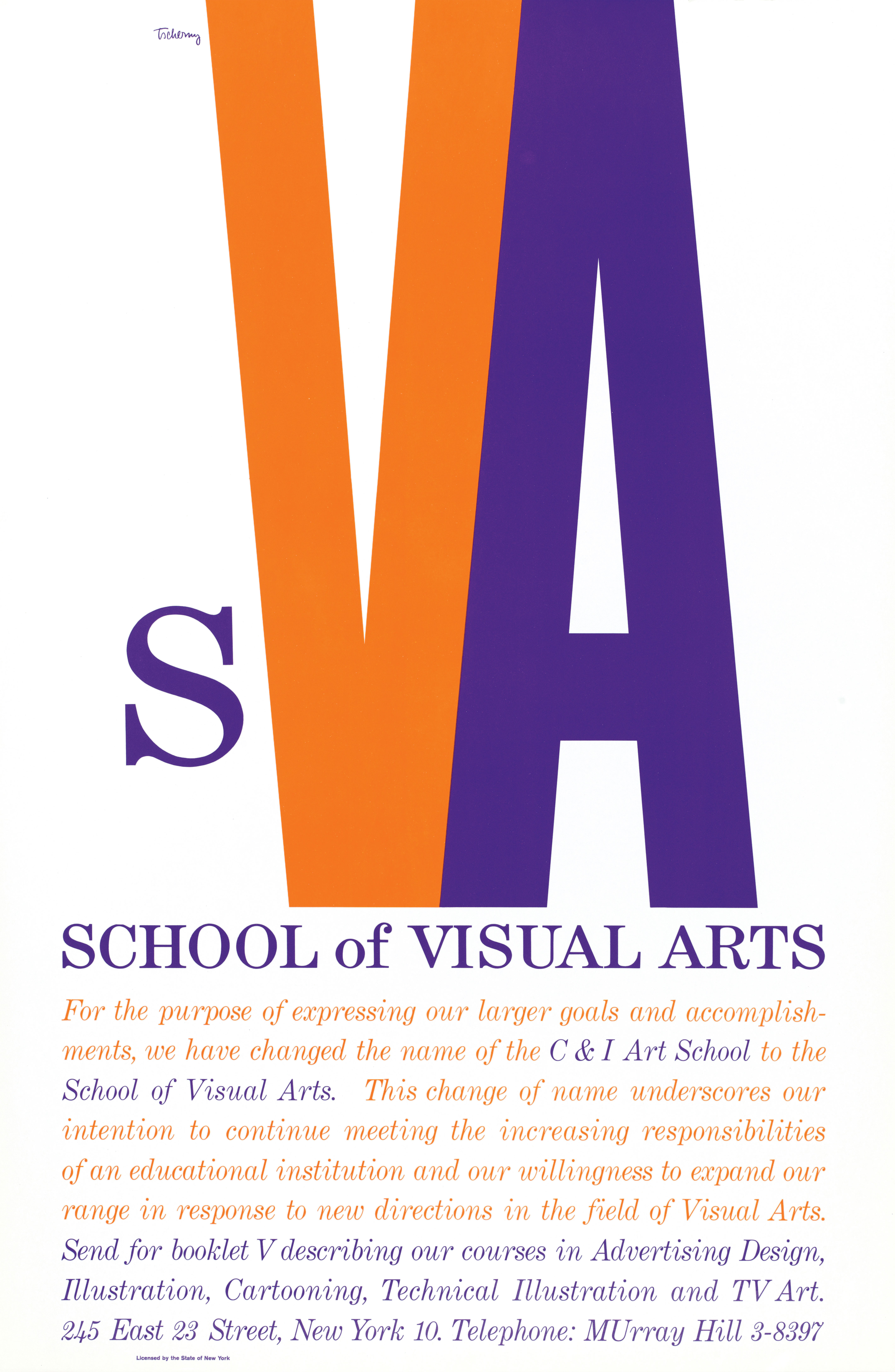 small letter s, large letters V and A